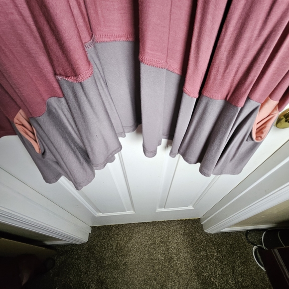 LOGO Women Breezy Two Tone Cardigan Size Large - Picture 5 of 6